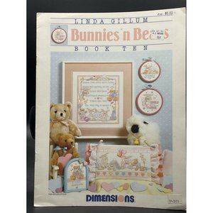 Dimensions #149 Linda Fillum Bunnies' n N Bears Book Ten Cross Stitch Magazine